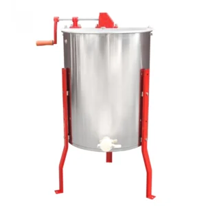 4 Frame Manual Honey Extractor - 304 Food-Grade Stainless Steel Bee Spinner