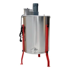4 Frame Electric Honey Extractor with Heavy-Duty Red Legs - 304 Stainless Steel Bee Spinner | Variable Speed | Factory Direct & Customizable | 110V/220V