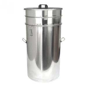 65L Stainless Steel Honey Storage Tank with Double Strainer - Professional Bottling System