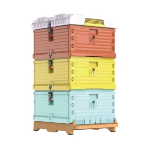 Colorful Plastic 3-Layer Langstroth Beehive Set - Triple-Tier Insulated Professional Hive