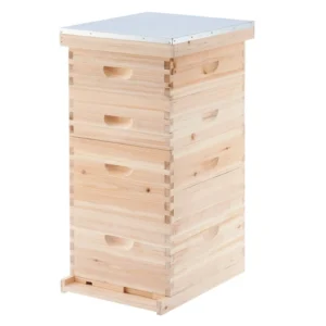 Langstroth 2 Deeps & 2 Shallows Beehive Set - Ultimate 4-Layer Professional Hive Kit