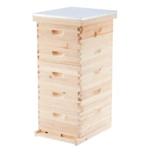 Langstroth 1 Deep & 4 Shallows Beehive Set - Elite 5-Layer Honey Production System
