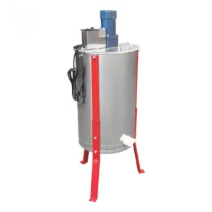 3 Frame Electric Honey Extractor with Red Support Legs - Stainless Steel Bee Spinner | Factory Direct, Customizable, 110V/220V