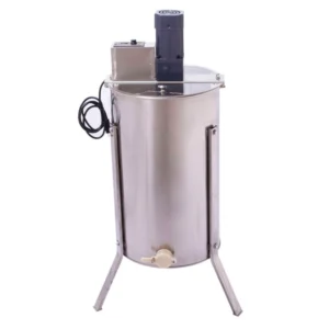 3 Frame Electric Honey Extractor with Sleek Silver Support Legs - Premium Stainless Steel Bee Spinner | Factory Direct, Customizable, 110V/220V